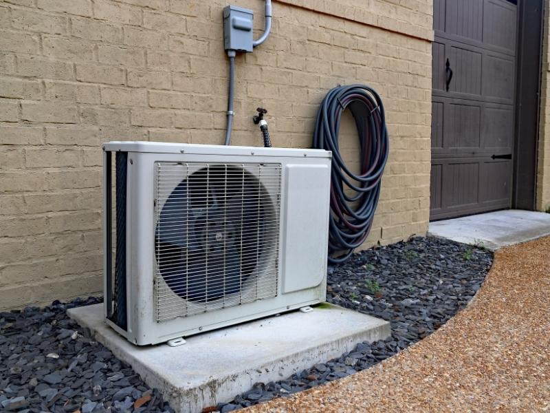 ductless mini split air conditioner installed at house exteriors fort lauderdale fl